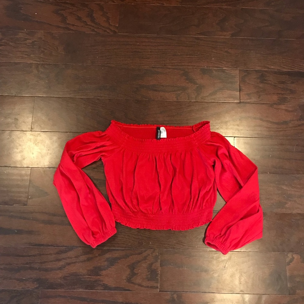 H&M off the shoulder crop top